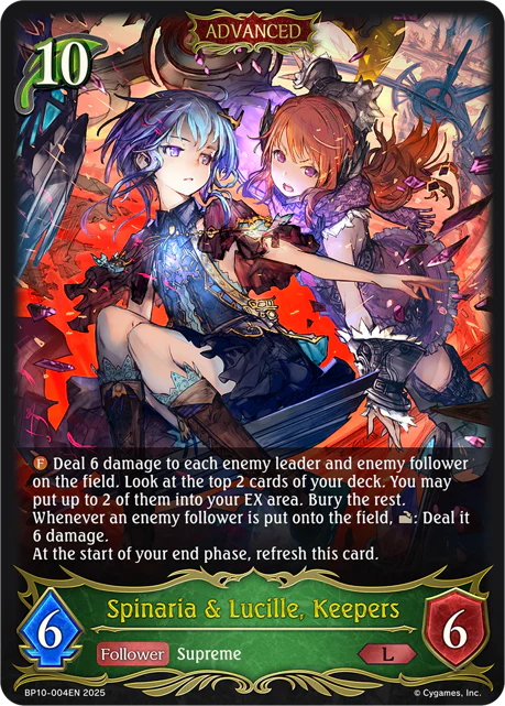Spinaria & Lucille, Keepers (Advanced)