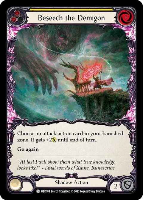 Beseech the Demigon (Yellow) (DTD188)