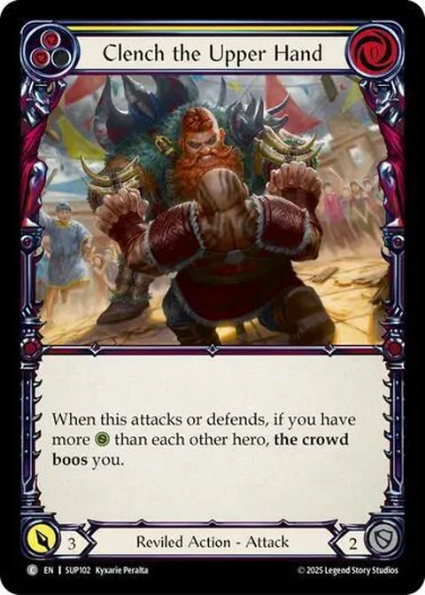 Clench the Upper Hand (Yellow) (SUP102)