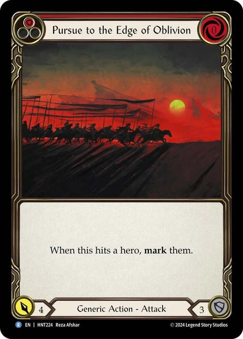 Pursue to the Edge of Oblivion (Red) (HNT224)