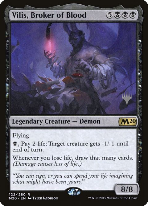 Vilis, Broker of Blood (122p) - Planeswalker Stamped