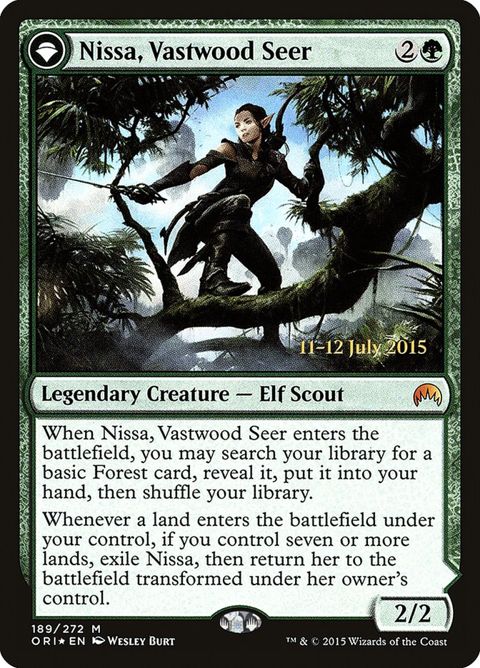 Nissa, Vastwood Seer // Nissa, Sage Animist (189s) - Date Stamped