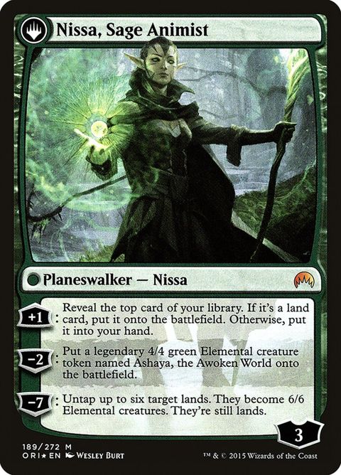 Nissa, Vastwood Seer // Nissa, Sage Animist (189s) - Date Stamped - Image 2