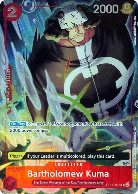Bartholomew Kuma (OP05-011) - Seven Warlords Of The Sea Binder Set