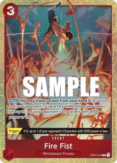 Fire Fist (OP03-018) - Alternative Art