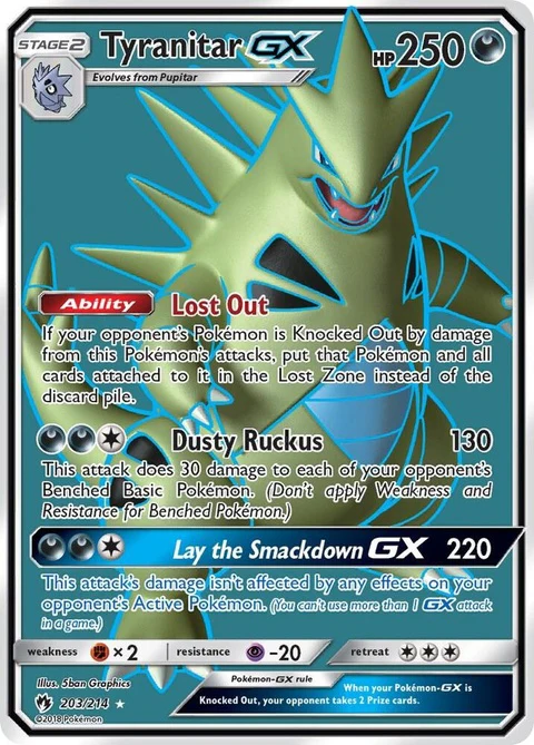 Tyranitar Gx - Full Art (203)