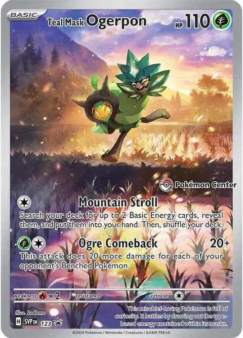Teal Mask Ogerpon - Pokemon Center Exclusive (123)