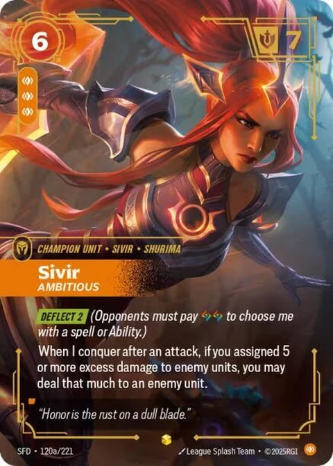 Sivir - Ambitious (Alternate Art) (120a)