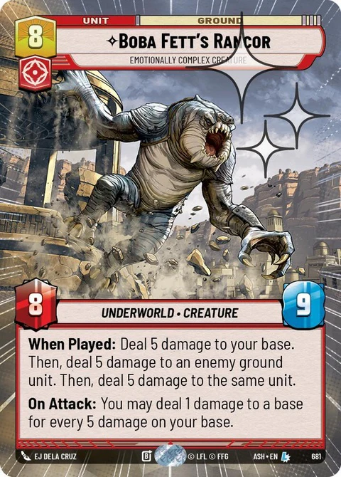 Boba Fett's Rancor (681) - Hyperspace Foil