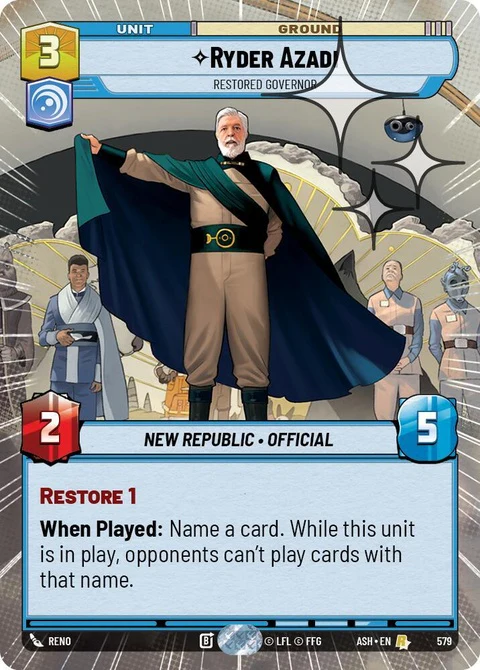 Ryder Azadi (579) - Hyperspace Foil